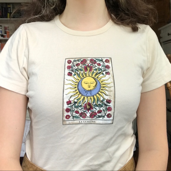 SOLD / tarot card baby tee - Picture 1 of 3